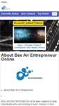 Mobile Screenshot of beeanentrepreneur.com